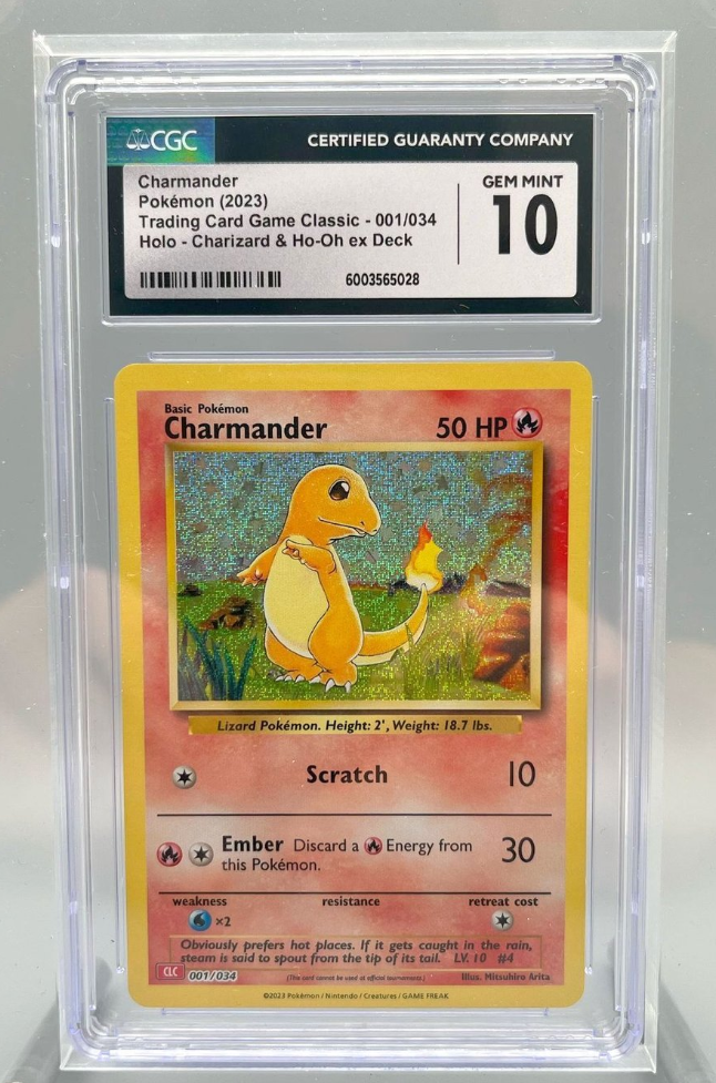 Charmander - Charizard - 001/034 - 2023 Calificación 10